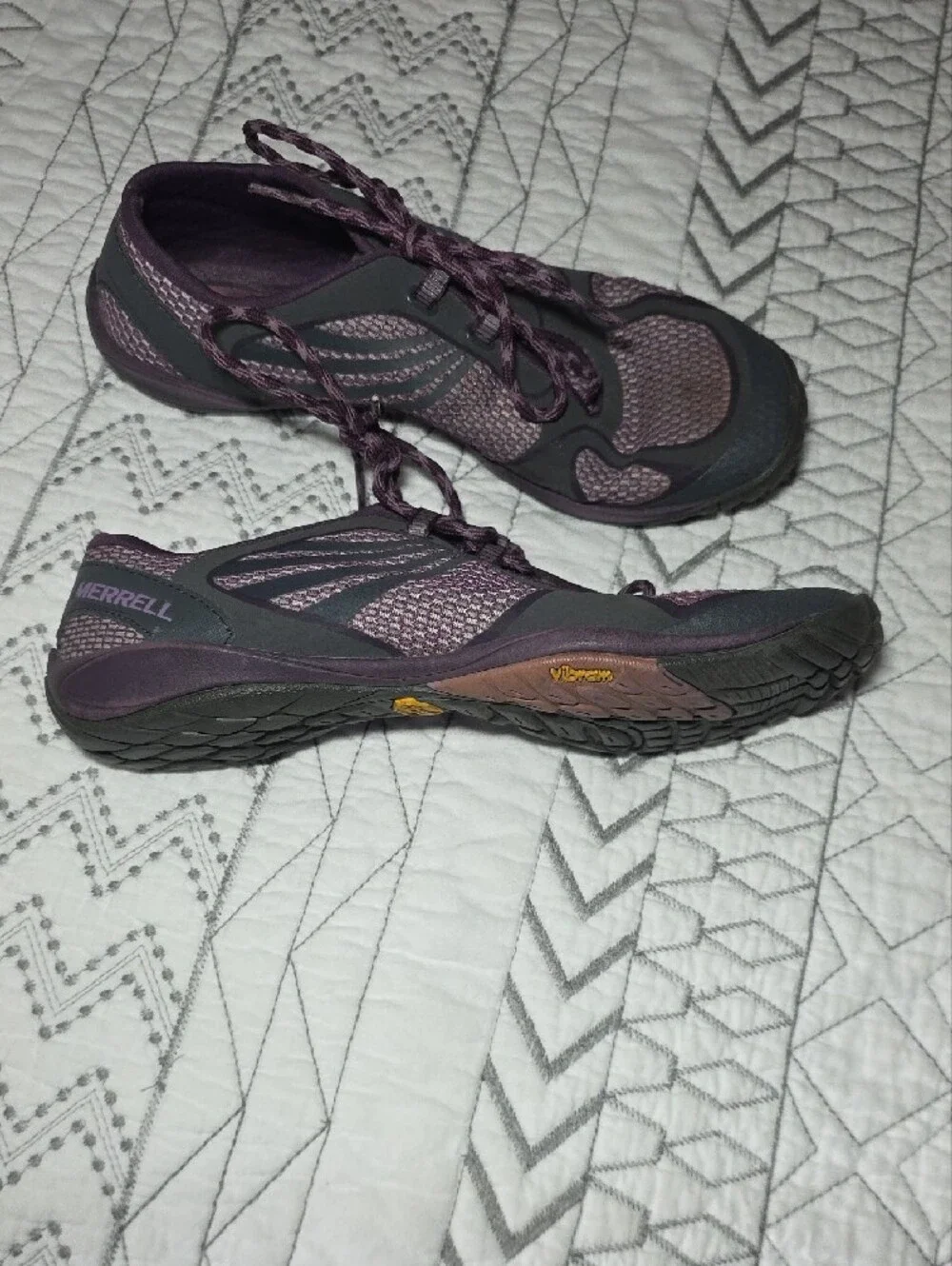 Merrell Women's Plum Purple Lace-Up Minimalist Vibram